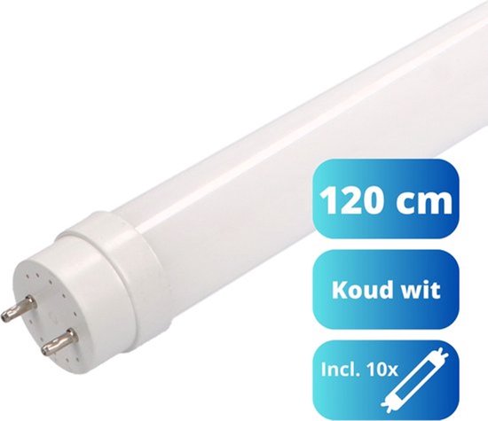 Tube fluorescent LED Avinet 120 cm - T8 - Blanc froid - 6000K - 15000h - 120lm/W - 10PACK