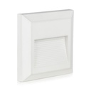 VT-1152 2W LED STEP LIGHT  WHITE BODY SQUARE 124x124x27mm