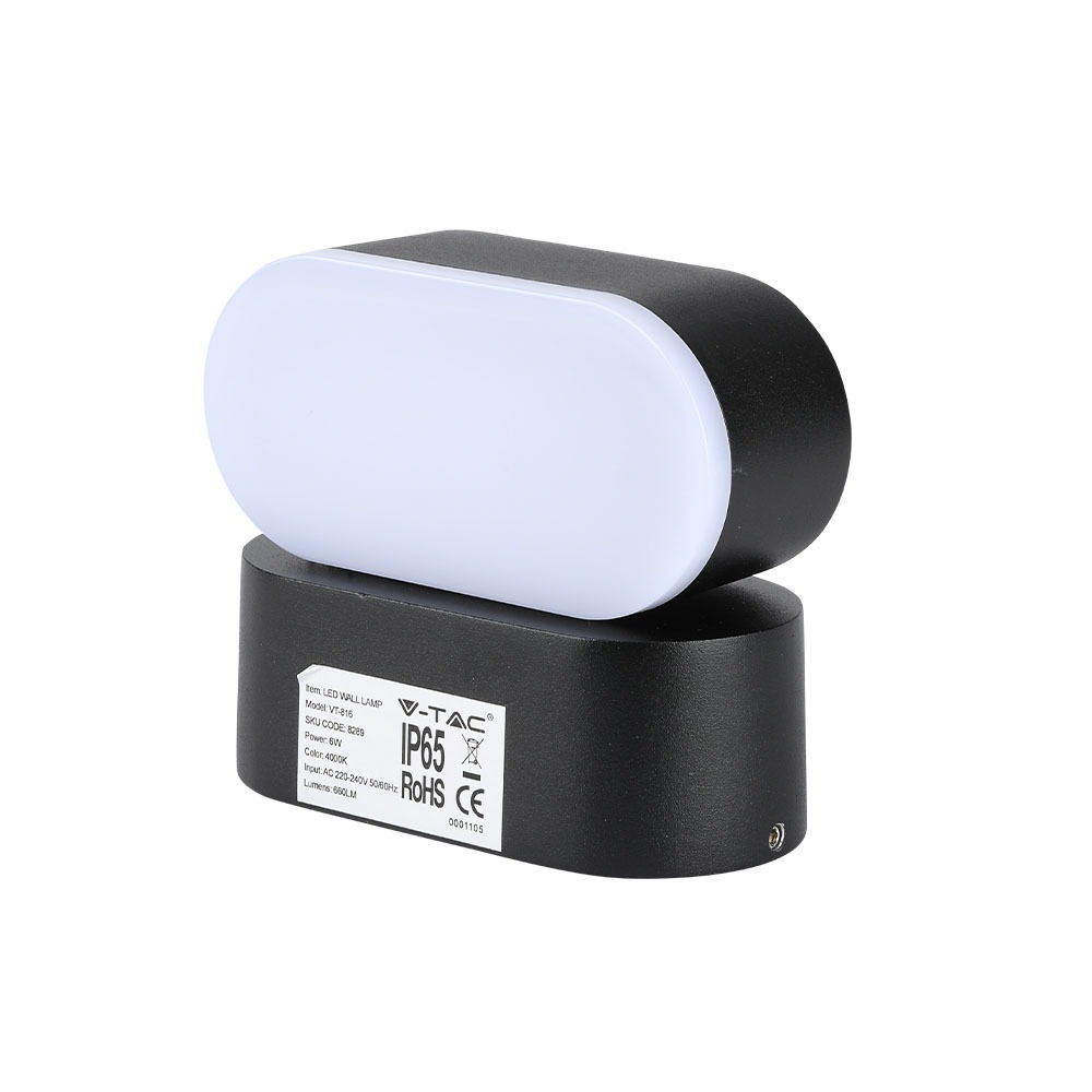 VT-816 6W LED WALL LIGHT  -BLACK BODY