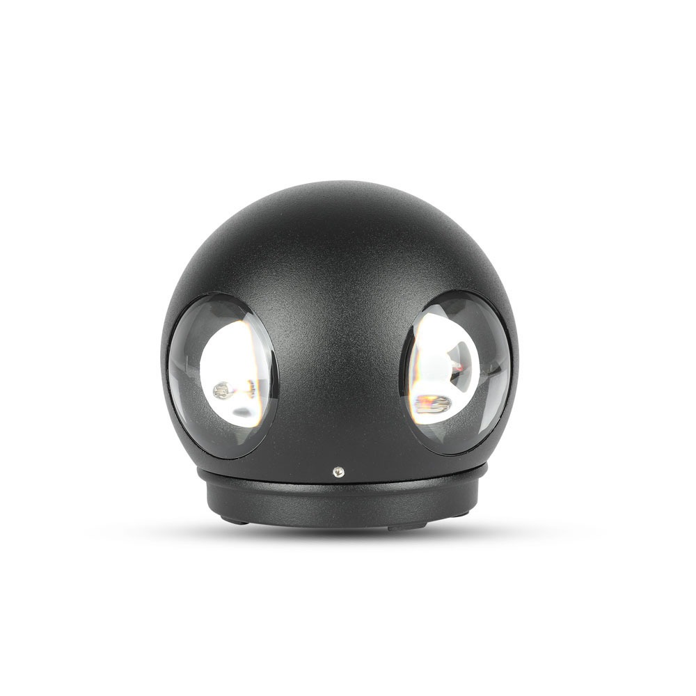 [8553] VT-834 4W LED WALL LIGHT(ROUND)  IP65-BLACK BODY (3000K)