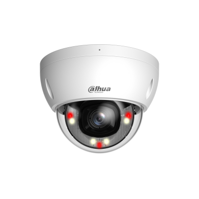 [IPC-HDBW2849E-S-IL-2.8-W] DAHUA IPC-HDBW2849E-S-IL 8MP Smart Dual Light  Dome WizSense IP Camera Fixed-focal 2.8mm - IR & White Led Up to 30m •SD Card •Mic •IP67 & IK10 •Metal