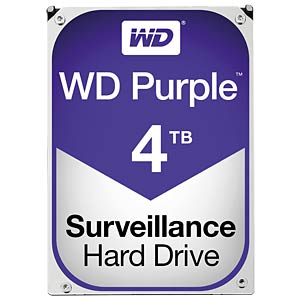 4TB 5400RPM 64M SATA3.0 Surveillance WD PURPLE