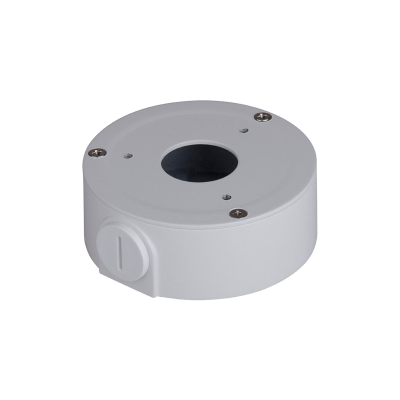 [PFA134] DAHUA PFA134- Junction box for dome cameras - Metallic - 34 mm (He) x 90 mm (base diameter) - Permits internal cabling - Check the hole spacing in the specs on our web for camera compatibility list