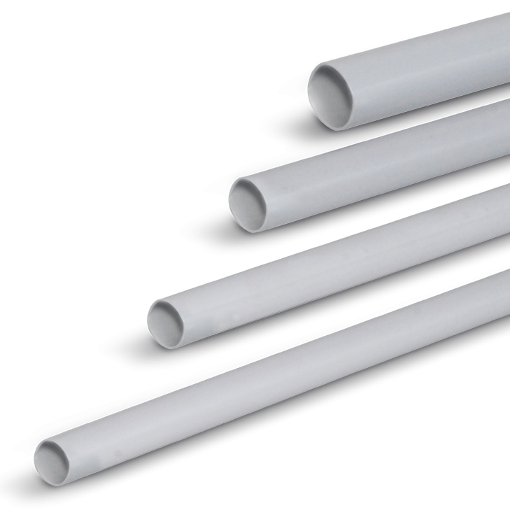 Ø 16 - 3m Tube PVC TTh  gris clair