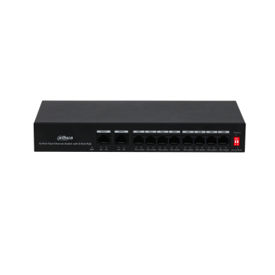 DH-PFS3010-8ET-65-V2 10-Port Unmanaged Desktop Switch 8-port Fast Ethernet PoE + 2-port Gigabit Ethernet 65W