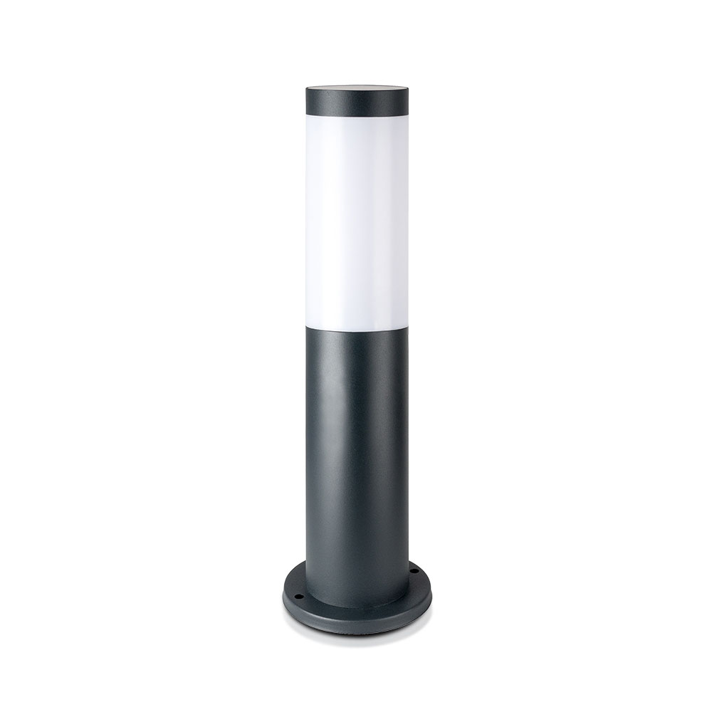 VT-838 BOLLARD LAMP WITH STAINLESS STEEL BODY(H:45CM) E27 Black