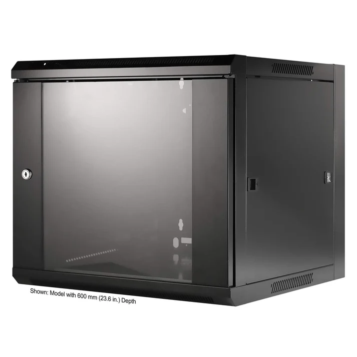 Intellinet 711777 Wall Mount Cabinet 19&quot;-9U 450mm  (l x H x P) 570 x 500 x 450 mm 9 UH Black (RAL 9005)