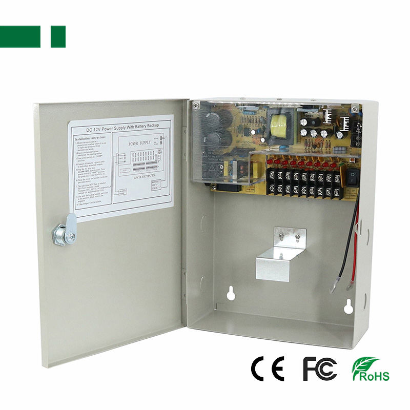 PD120W-9-12V-UPS  Power distribution box - 9 outputs -12V-10A - 120W