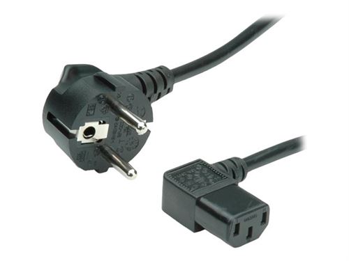 ROLINE Power Cable, angled IEC Connector 1.8 m