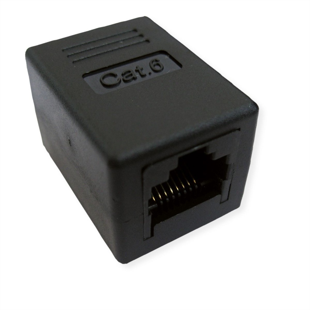 VALUE RJ-45 Modular Coupler, Cat.6 (Class E), UTP, black