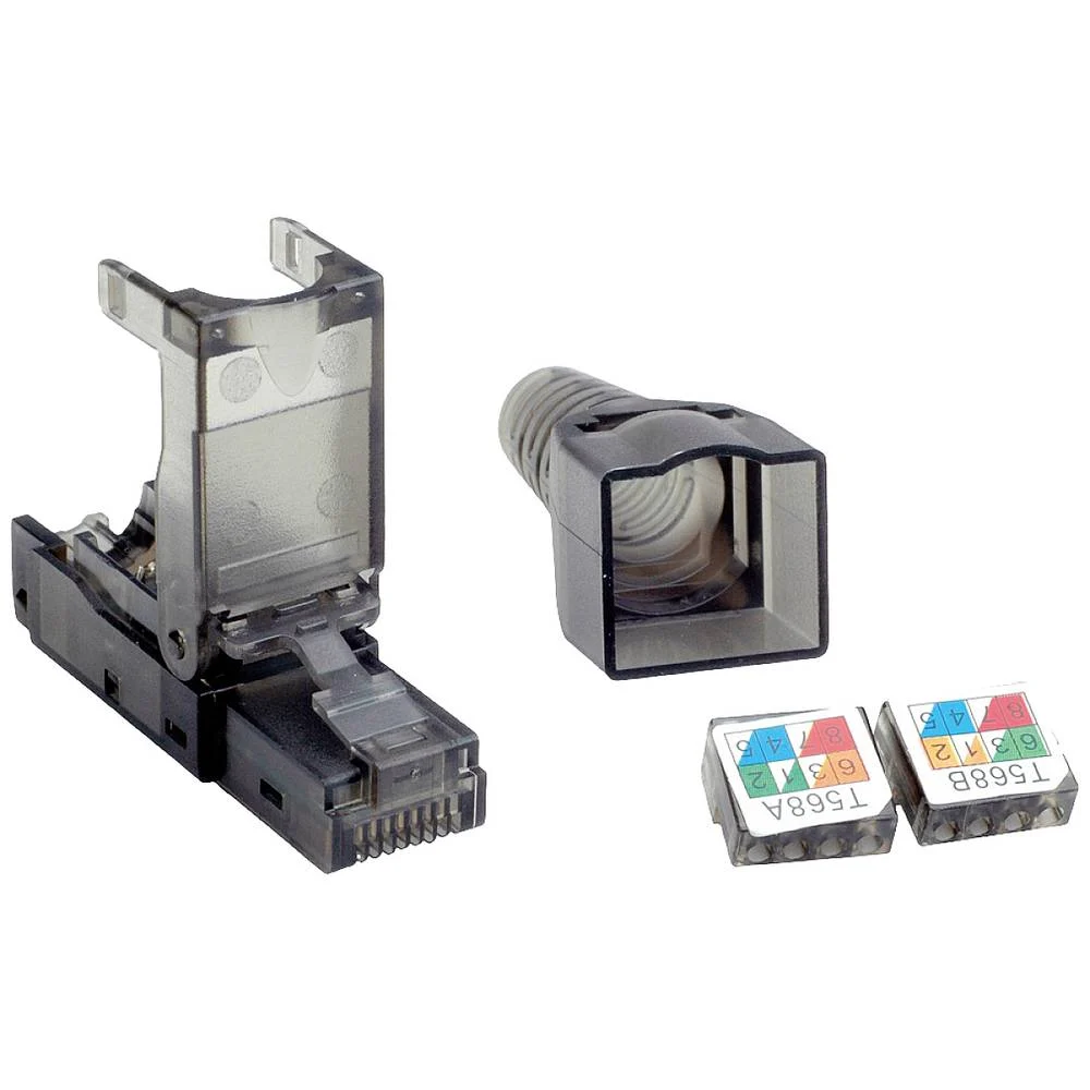 26.99.0370 RJ45 CAT.6(E) Male UTP connector, tool-free installation