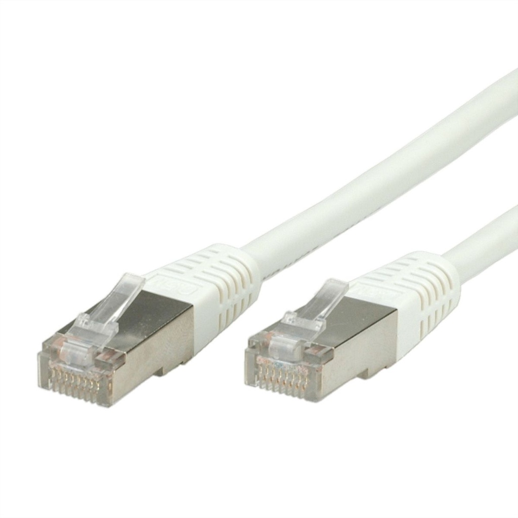 VALUE S/FTP (PiMF) Patch Cord, Cat.6 (Class E), white, 0.5 m