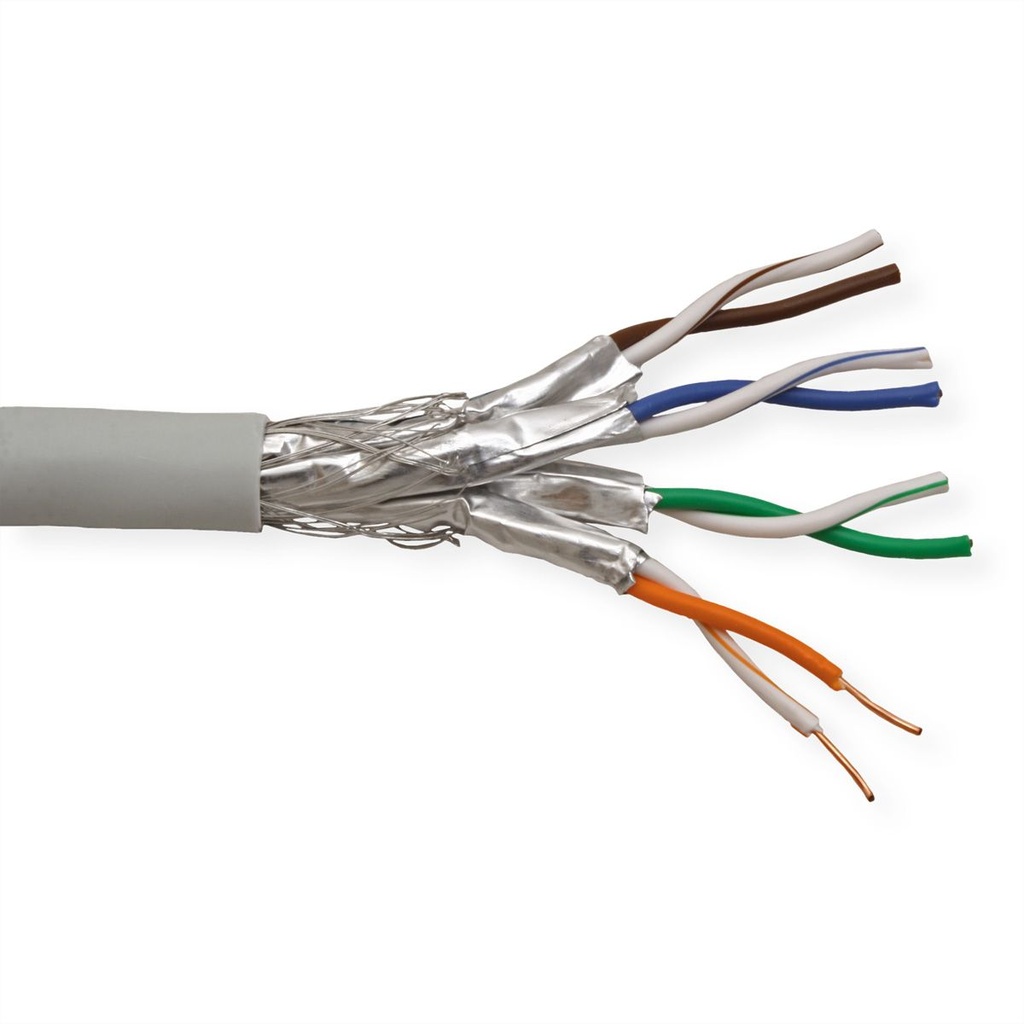  VALUE S/FTP Cable Cat7 (Class F), Solid Wire, Dca 100m