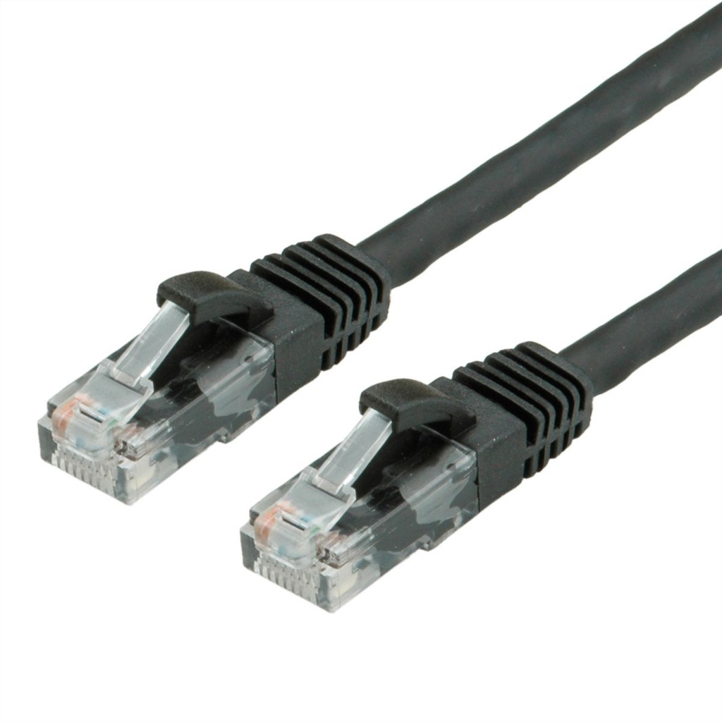 VALUE UTP Patch Cord Cat.6A (Class EA), black, 10 m