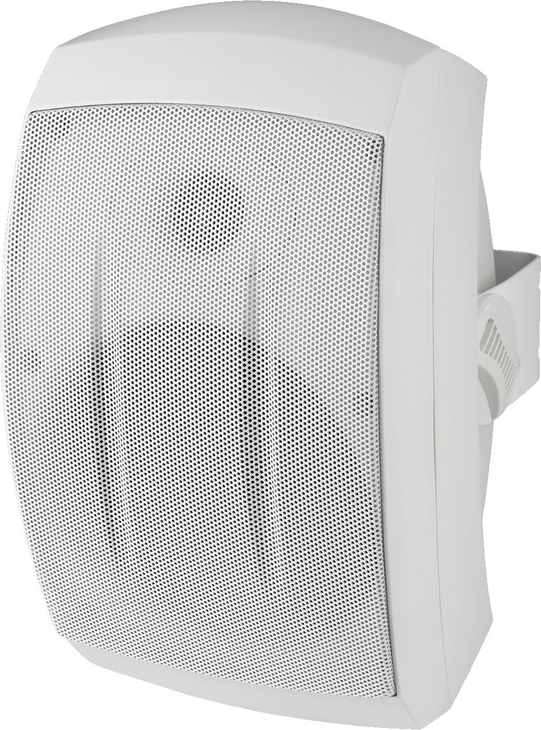 Monacor ESP-232/WS White Weatherproof 2-way PA wall-mount speaker system  30/20/10/5 W (100 V)