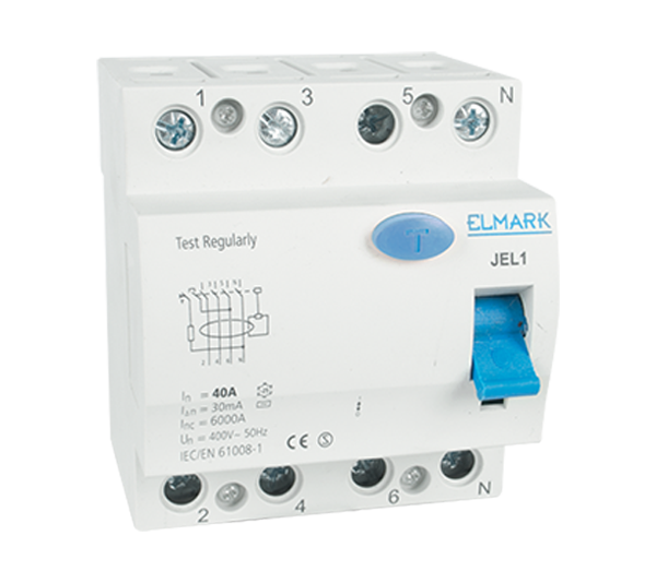 RESIDUAL CURRENT DEVICE JEL1 4P 40A/30MA