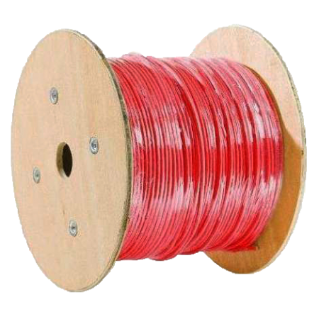 Fire Detection Cable JH(st)H 1X2X0.8+0.8 Câble d'installation d'alarme incendie blindé rouge CPR classe B2ca s1d1a1 - 100m