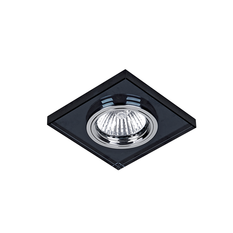 CR-777S/BK SPOTLIGHT SQUARE MR16 BLACK GLASS