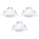 AVINET AV-703 (3pcs) Recessed round downlight 7W - Fitting size: Φ70-75mm