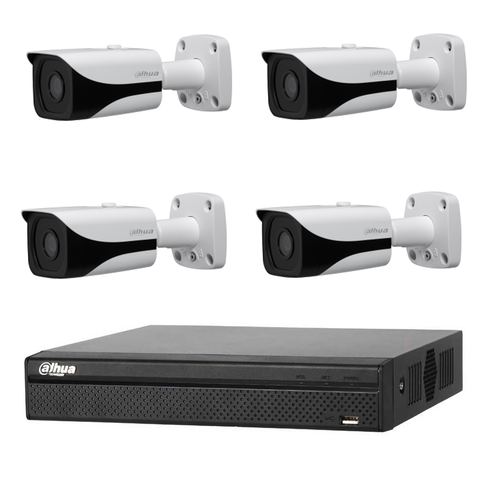 DAHUA KIT  HDCVI 5MP  DVR 4CH - 4x Camera Bullet 5MP Indoor/Outdoor IP67 - HD 1TB