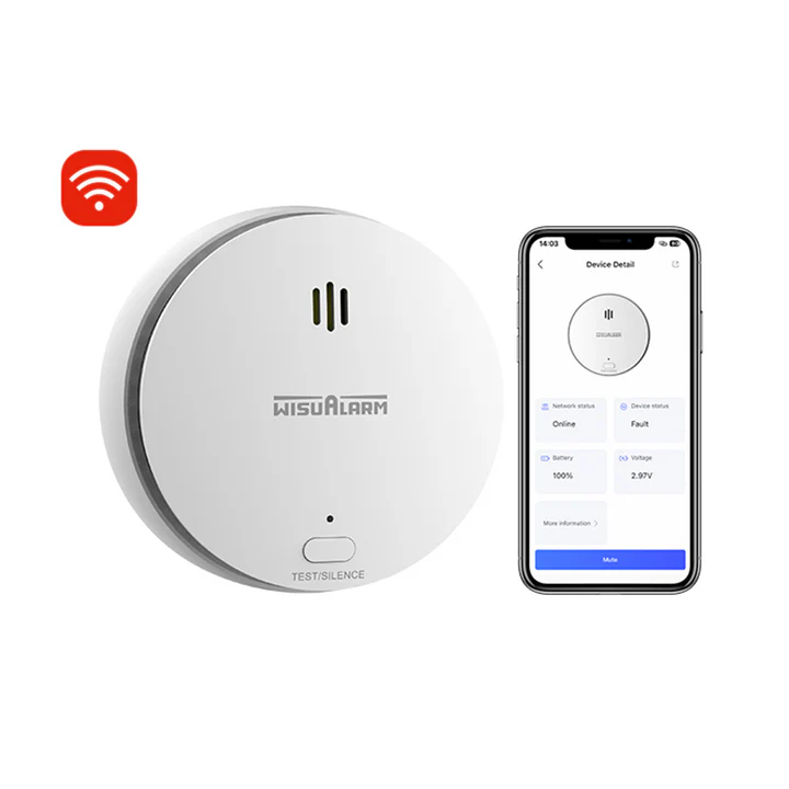 Dahua HY-SA2FA Smart WiFi Rookmelder lithium batterij (vervangbaar)