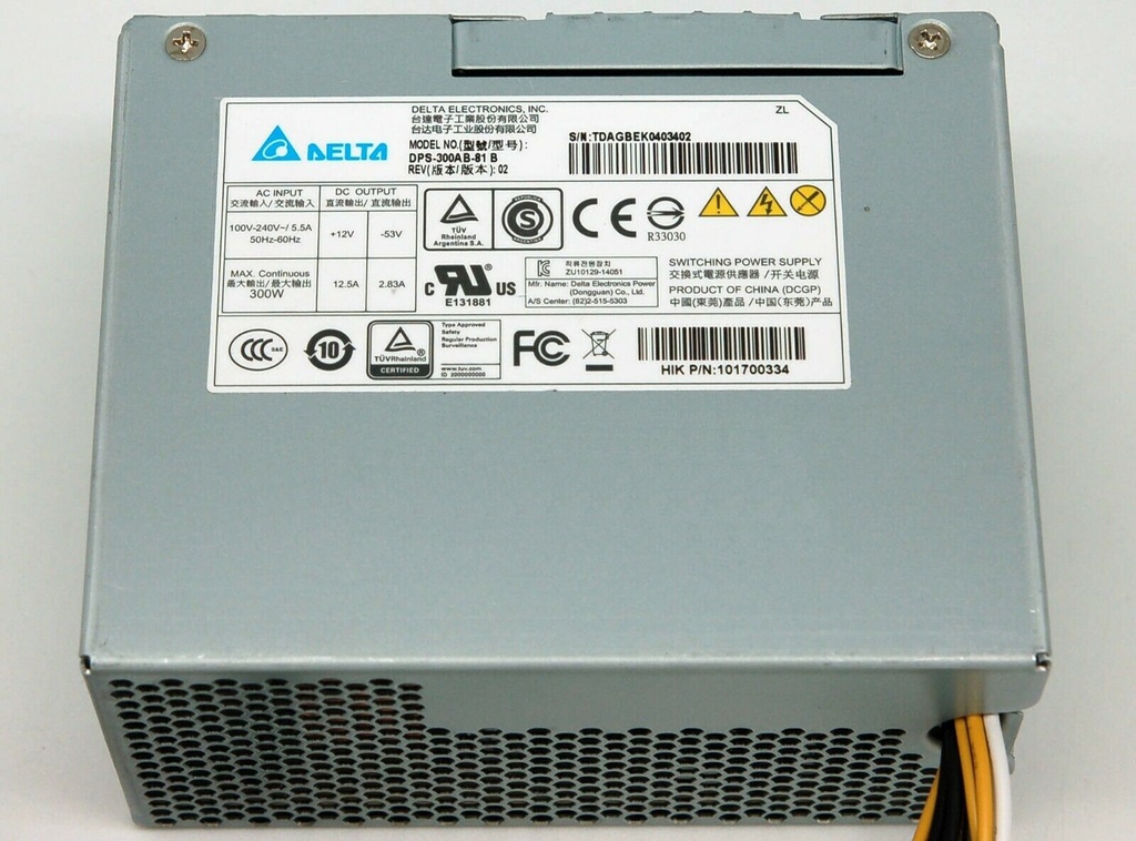 Serveur NVR ATX POWER DPS-300AB-81 B, 53 V et 12 V, 300 W