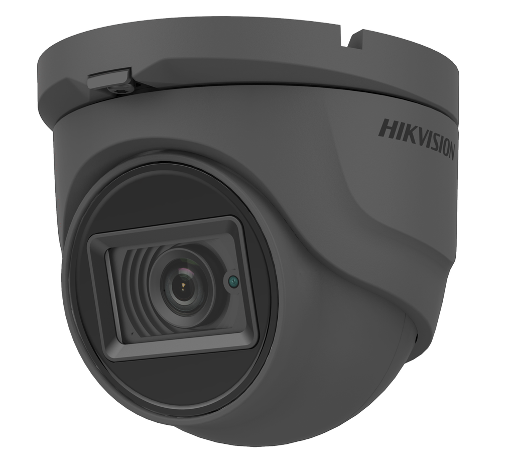 HIKVISION HD-TVI DS-2CE76H0T-ITMFS 5MP Turret Camera Fixed 2.8mm Lens Metal Audio Black