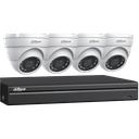Kit DVR DAHUA 4 canaux HDCVI 5 MP, 4 canaux et 4 caméras tourelle 5 MP, intérieur/extérieur - HD 1 To