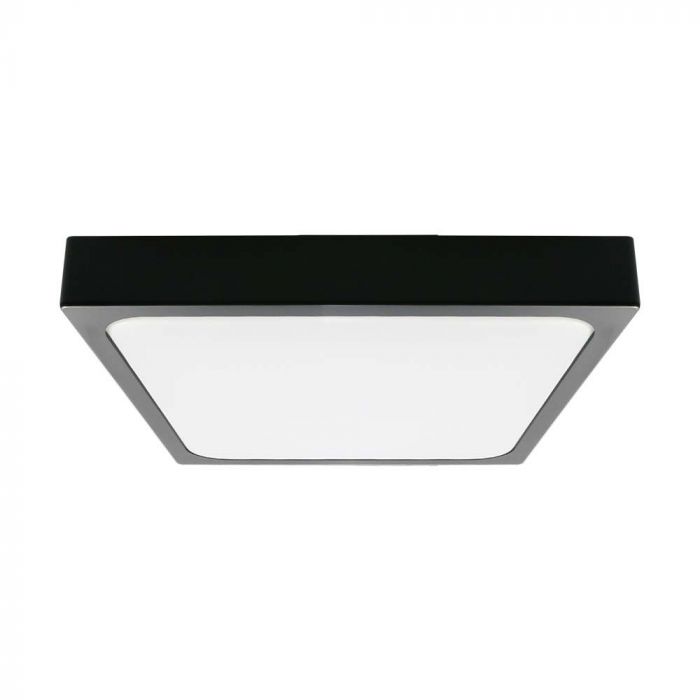 VT-8624 24W-4000K LED DOME LIGHT SAMSUNG CHIP SQUARE BLACK FRAME IP44