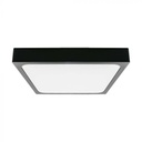 VT-8624 24W-4000K LED DOME LIGHT SAMSUNG CHIP SQUARE BLACK FRAME IP44