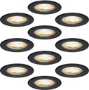 ELMARK 9251R/BL-SET  Set van 10 stuks dimbare LED inbouwspots 6 Watt gu10 kantelbaar (3000K)