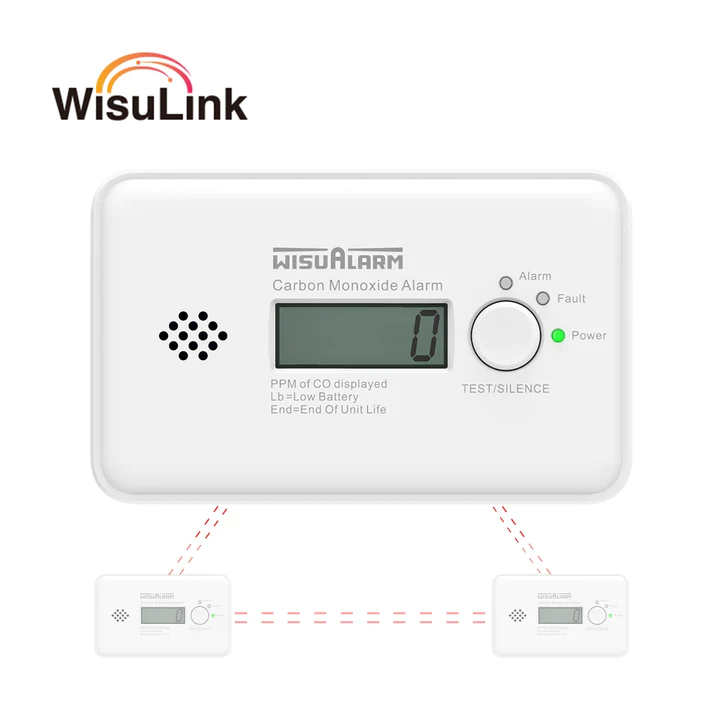 Wisualarm/Dahua HY-GC20B-R8  Carbon Monoxide Alarm Wisulink Interconnecté Batterie 10Ans Remplacable