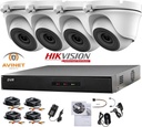 HIKVISION Turbo HD-TVI 2MP - 4CH KIT DVR - 4x Turret Camera In/Outdoor 2MP IR 20M Night Vision - Hard Disk 2TB