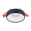 VT-980 GU10 FITTING ROUND BLACK FRAME+WHITE REFLECTOR