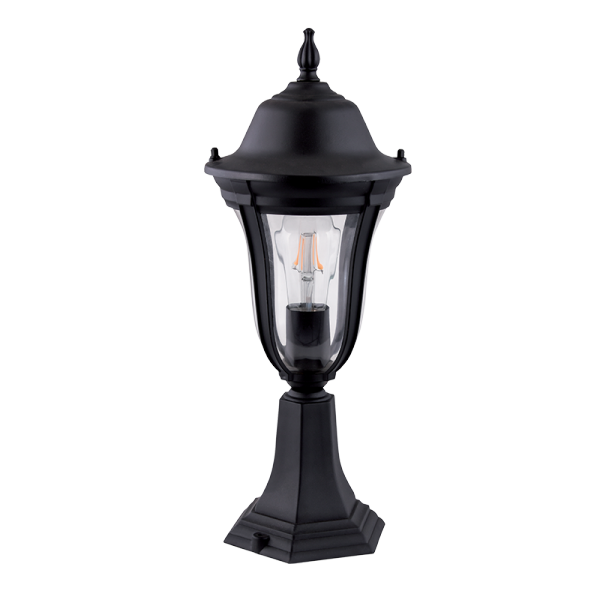 ELMARK 96204MF/BK - MARK 204 LANTERN STAND 1XE27 BLACK H490