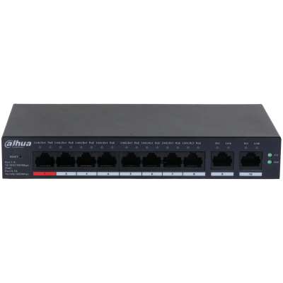 Dahua CS4010-8GT-110 10-Port Cloud Managed Desktop Gigabit Switch with 8-Port PoE