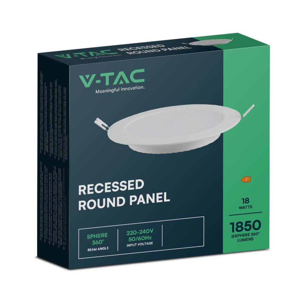 VT-61018 BACKLIT RECESSED PANEL ROUND