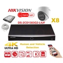 HIKVISION Camera Kit Smart Hybrid G2 Series  8x IP Camera Turret 8MP -  NVR 8xChannel - Hard Disk 4Tb