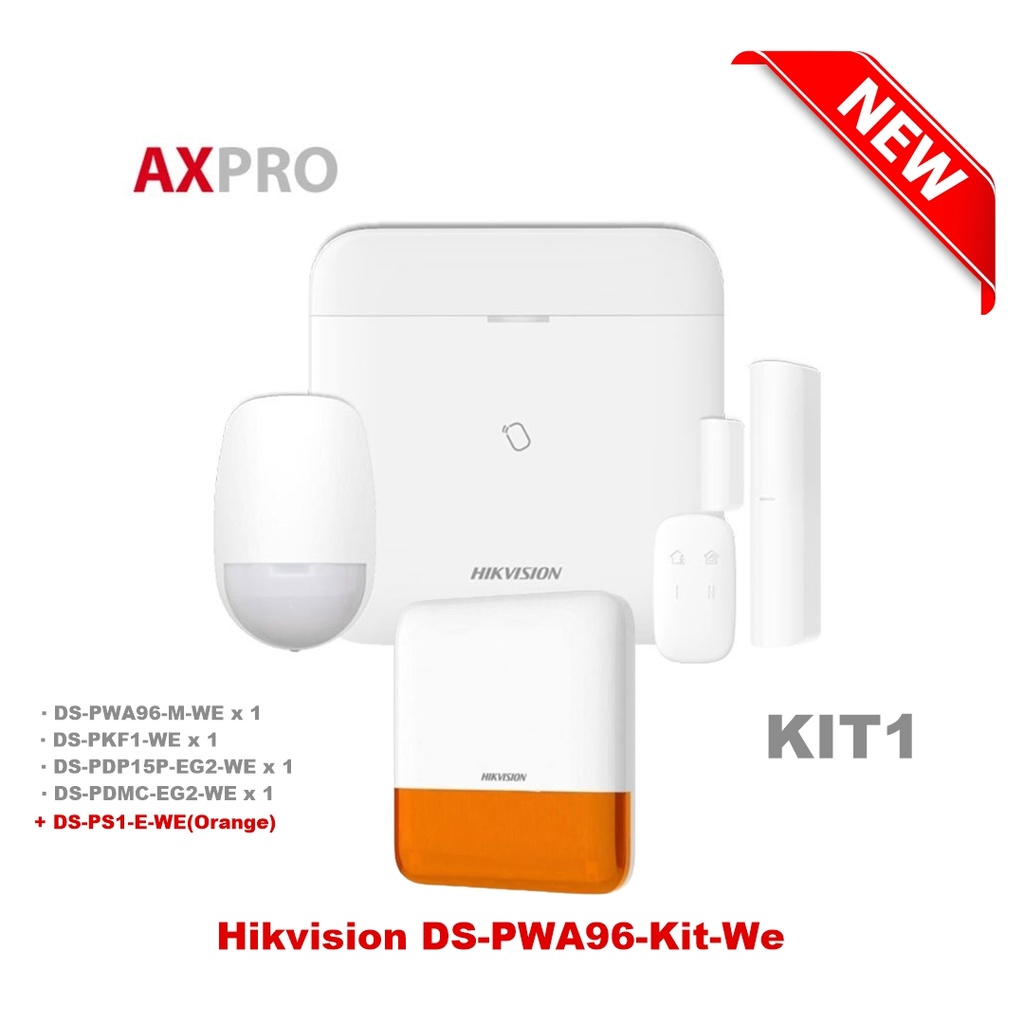 Hikvision DS-PWA96-Kit-WE Wireless Alarm Kit 1