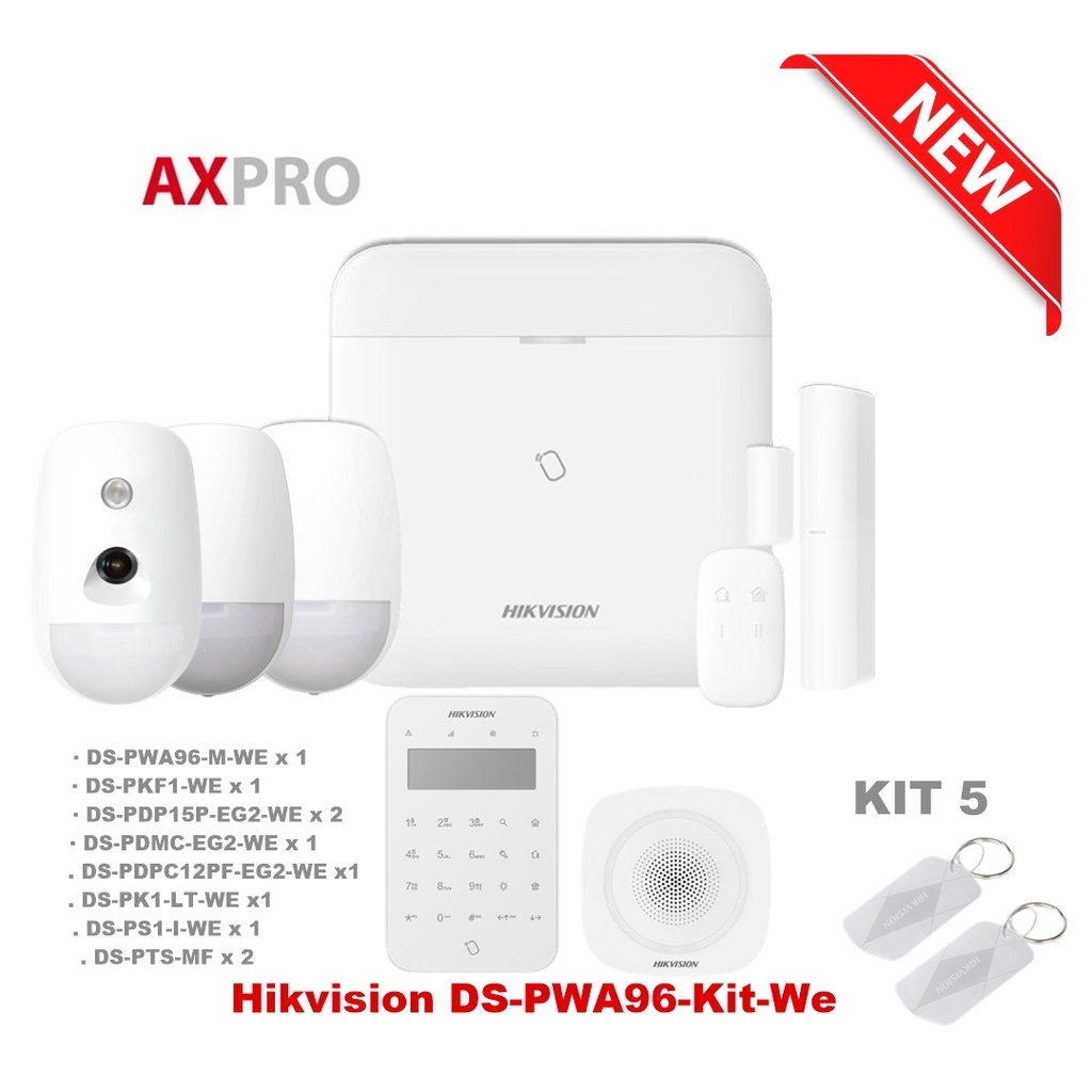 Hikvision DS-PWA96-Kit-WE Wireless Alarm Kit  5