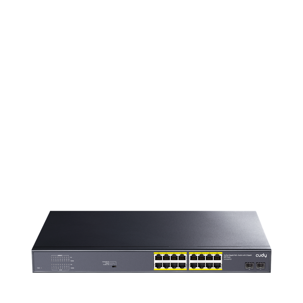 Cudy GS1020PS2 Switch PoE+ Gigabit 16 ports avec 2 ports Gigabit SFP 200 W