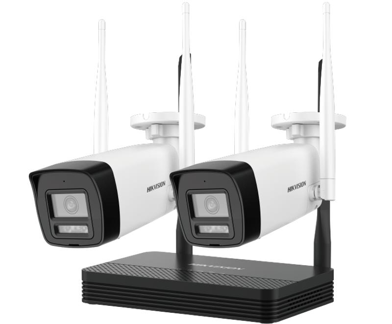 HIKVISION NKS424W0H Wi-Fi IP Kit 4MP H.265  2x Camera Canon WiFi NVS Kit - Micro SD Optional