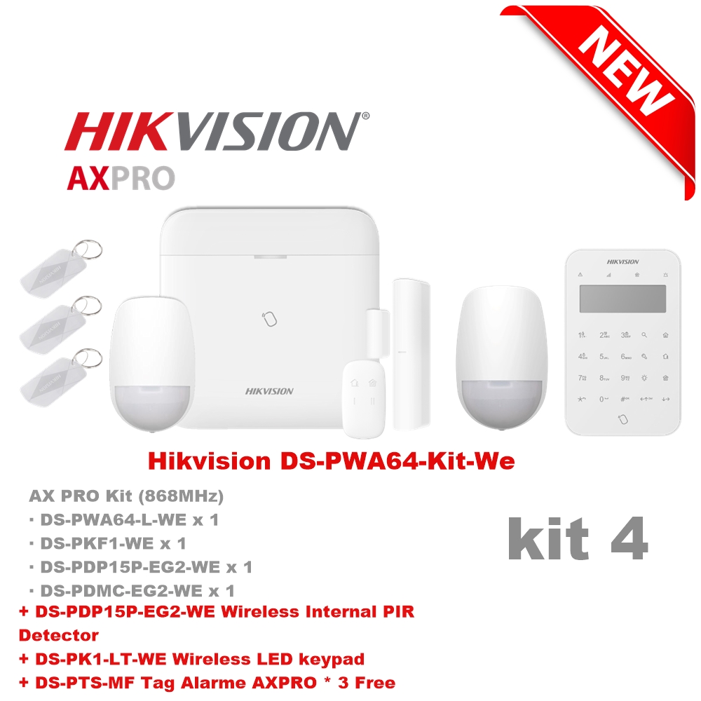 Hikvision DS-PWA64-Kit-WE Wireless Alarm Kit  4