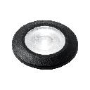 96TERESA/BL Recessed Floor Light Support D:50/H:77  G9 Led Lamp 1.7W-4000K - IP67 Black Resin