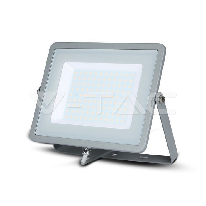 100W LED Floodlight SMD SAMSUNG Chip Slim Grey Body 6400K