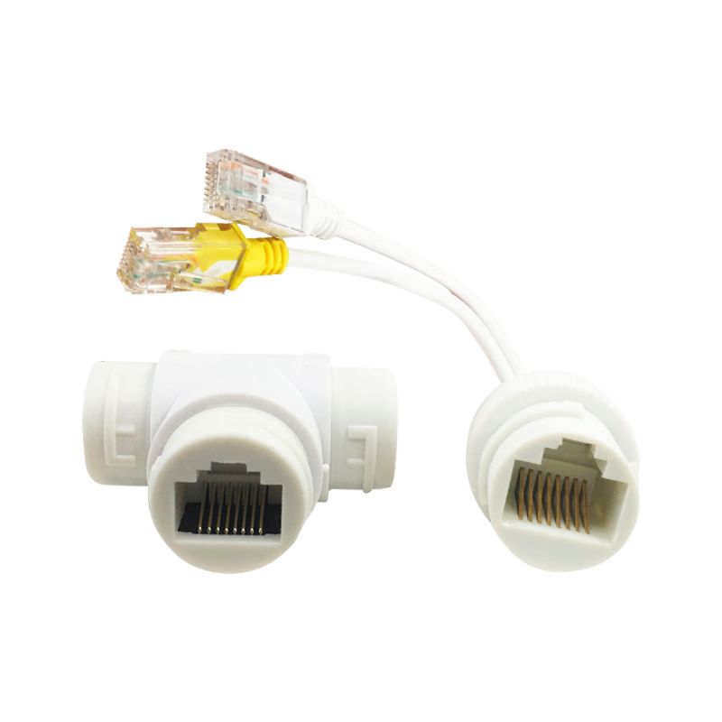 POE-DUAL-SINGLE-RJ45 - Poe Combiner en scheider RJ45, voor IP-camera's