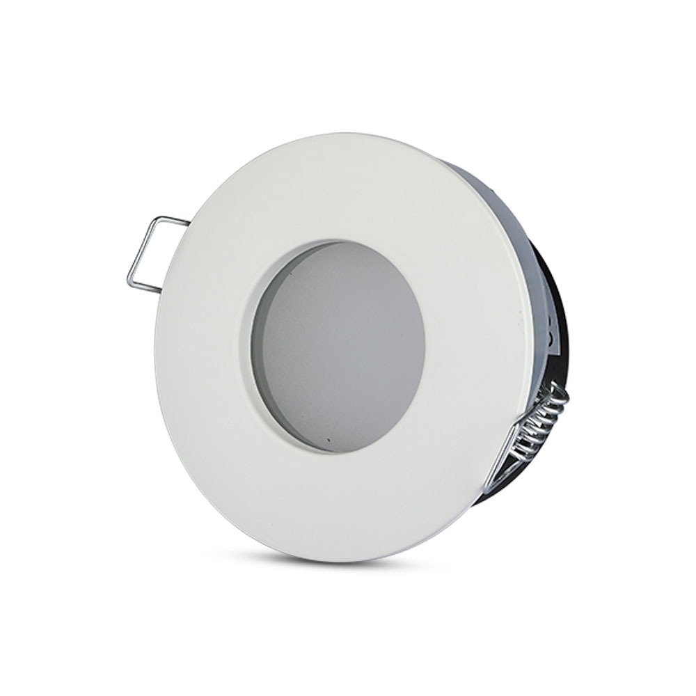 AIGOSTAR CS18  GU10 FITTING ROUND WHITE IP44 - Ø75 mm - 84mm x 38mm