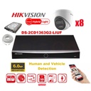 HIKVISION Camera Kit Smart Hybrid G2 Serie 8x IP Camera Turret 6MP - NVR 8xKanaal - Harde Schijf 4TB Uitbreidbaar Tot Max 8x IP Camera