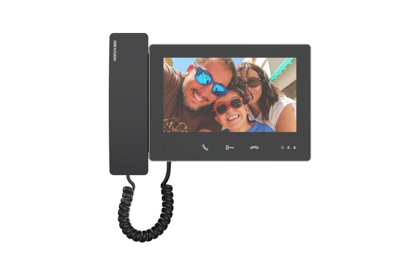 Hikvision DS-KH7300EY-THE2(BK) 7" TFT 2-Wire HD Video Intercom Handset Monitor Black