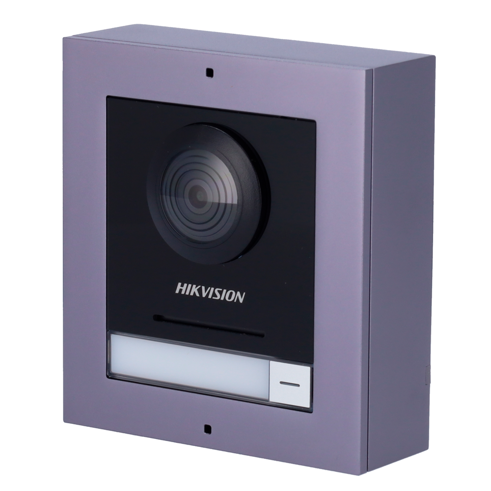 Hikvision DS-KD8003-IME2/S  Video intercom 2 wire 2 MP camera Bidirectional audio Mobile App via monitor Suitable for exterior IP65 Modular